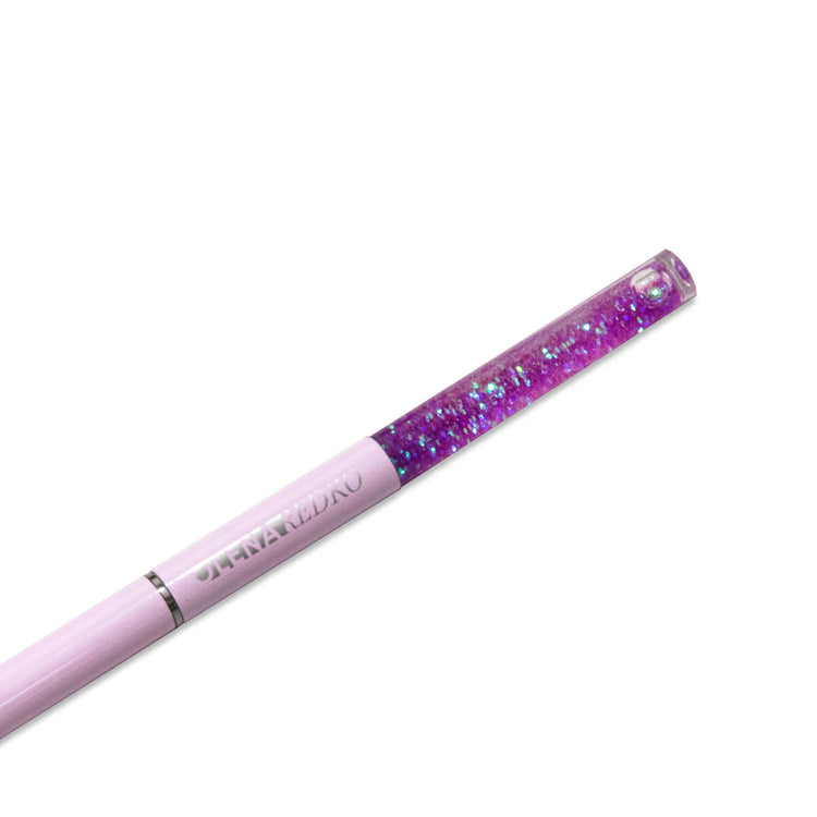 Тонка металева ручка з глітером "Lavender"