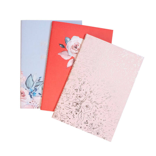 Елегантний набір зошитів A5 з різними сторінками "Floral"